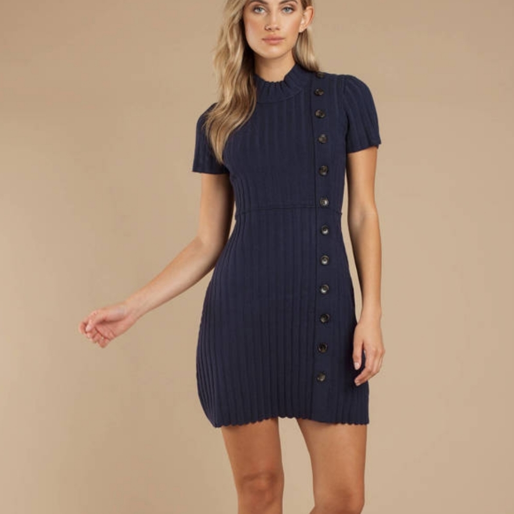 Free People Lottie Dress in Navy